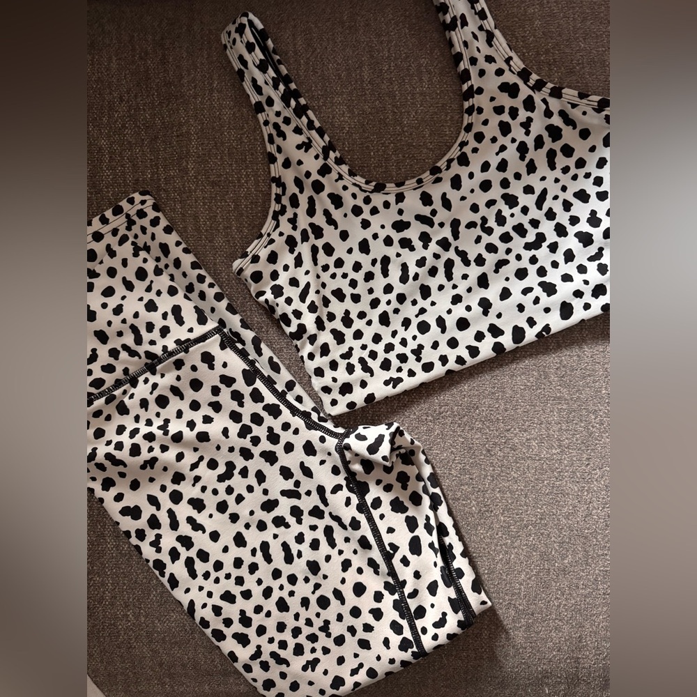 Balance athletica/vitality legging/sports bra set spotted